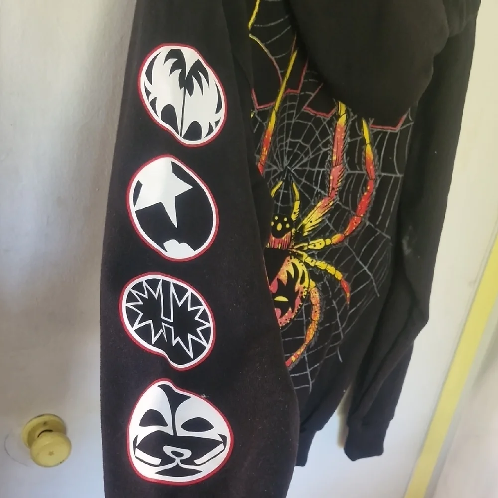 KISS Black Hoodie with Red and Yellow Logo - Picture 5 of 5